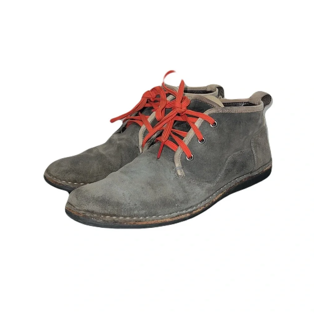 John Varvatos USA The Hipster Suede Chukka Boots in Grey, size 10